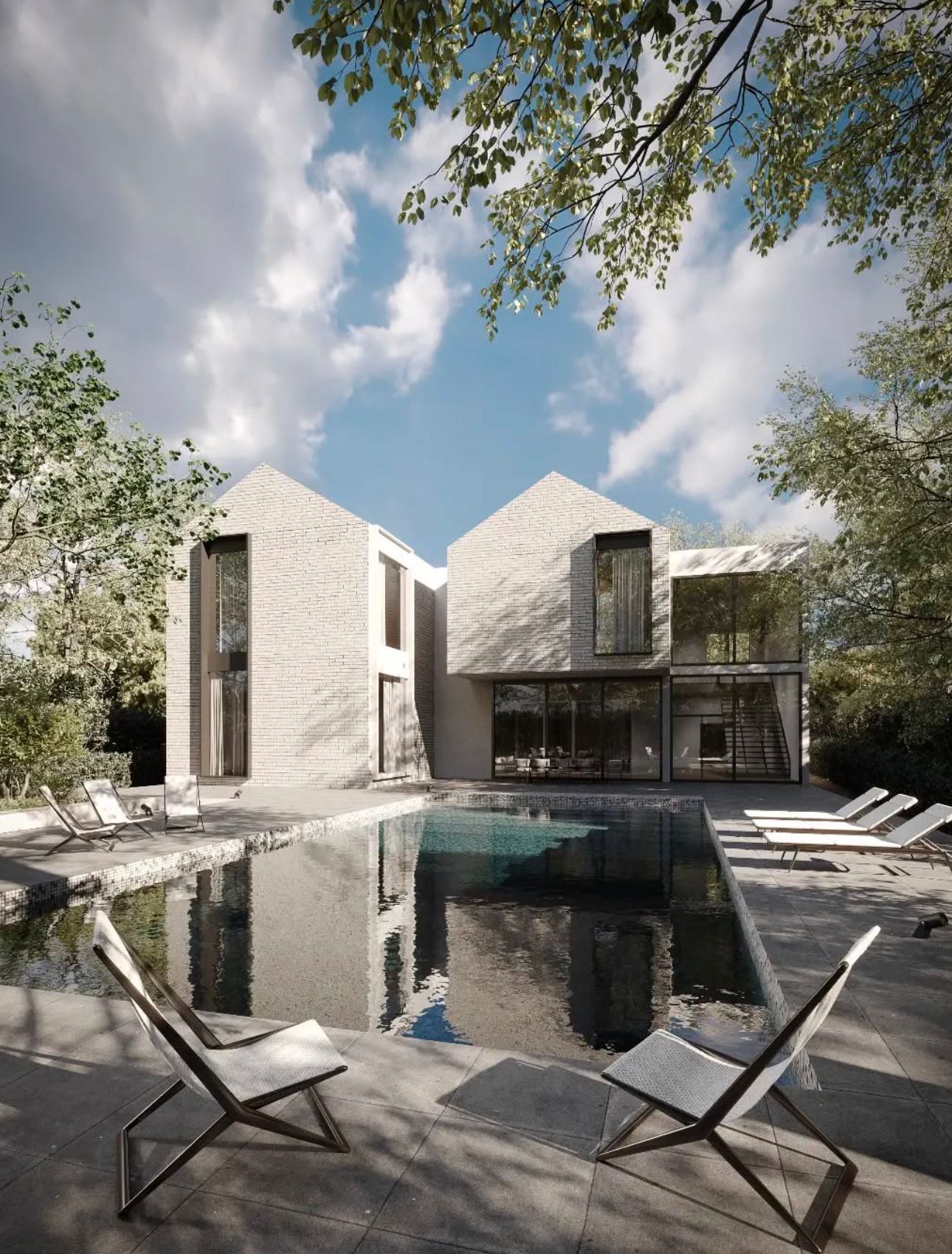 Nieuwbouw villa met zwembad in groene omgeving bij Arnhem